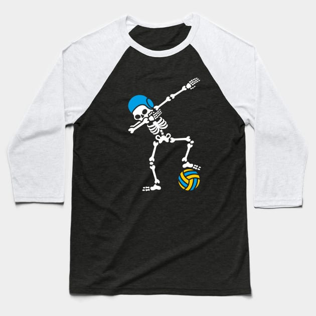 Dab dabbing skeleton Water polo Halloween Baseball T-Shirt by LaundryFactory